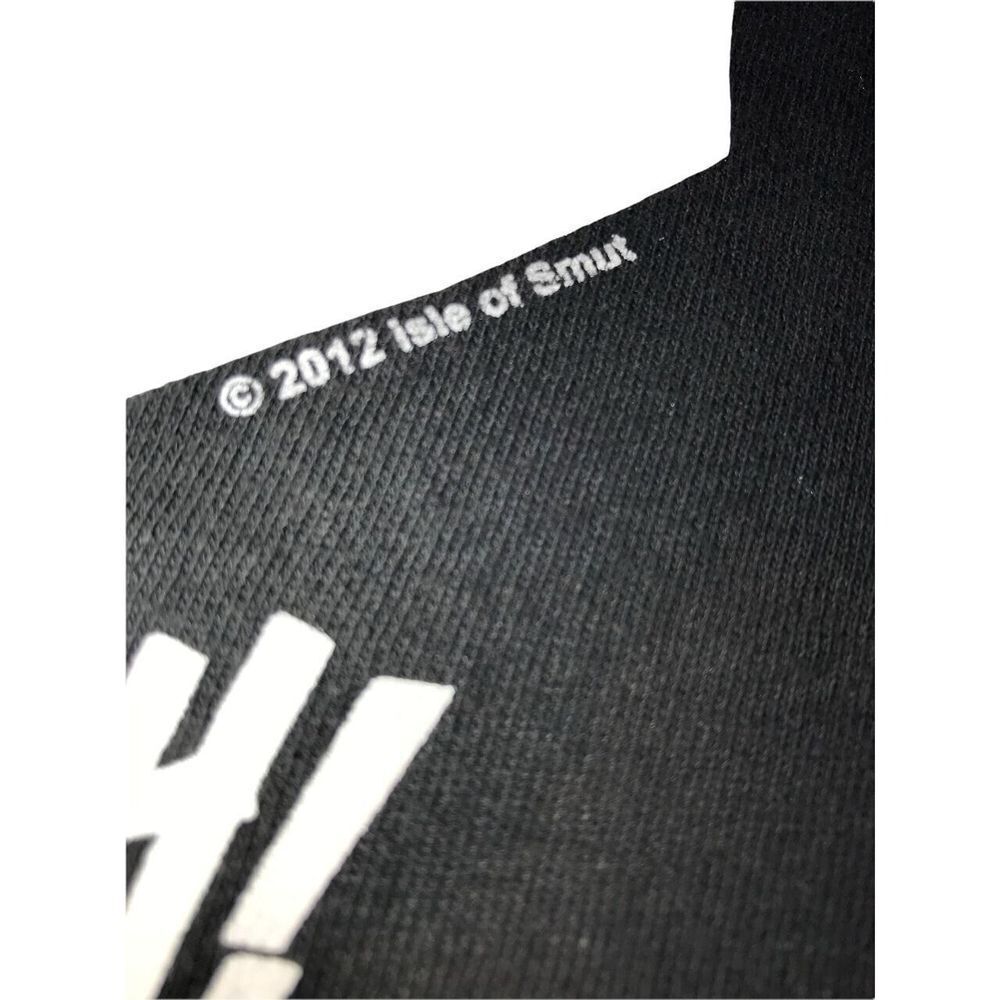 Isle of Vintage Men Tee T-shirt Short Sleeve Black Large 2012 Grunge Used Good - Picture 4 of 6